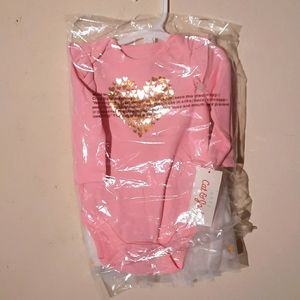 Baby pink and white set